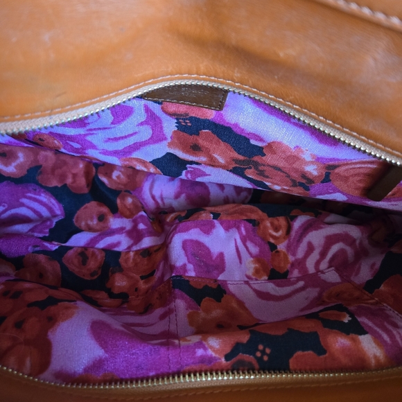 Kate Spade Red and Orange Leather Tote Bag - Picture 7 of 10